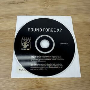 Vintage Sonic Foundry Sound Forge XP Digital Audio Editing Software Windows